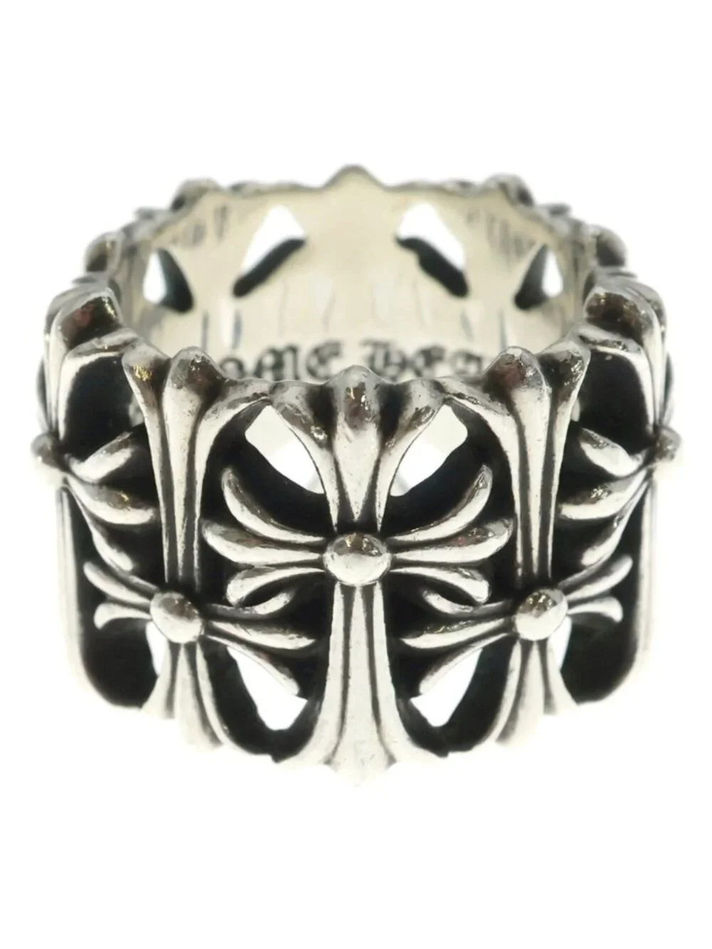 Chrome Hearts Cemetery Black Sling Silver